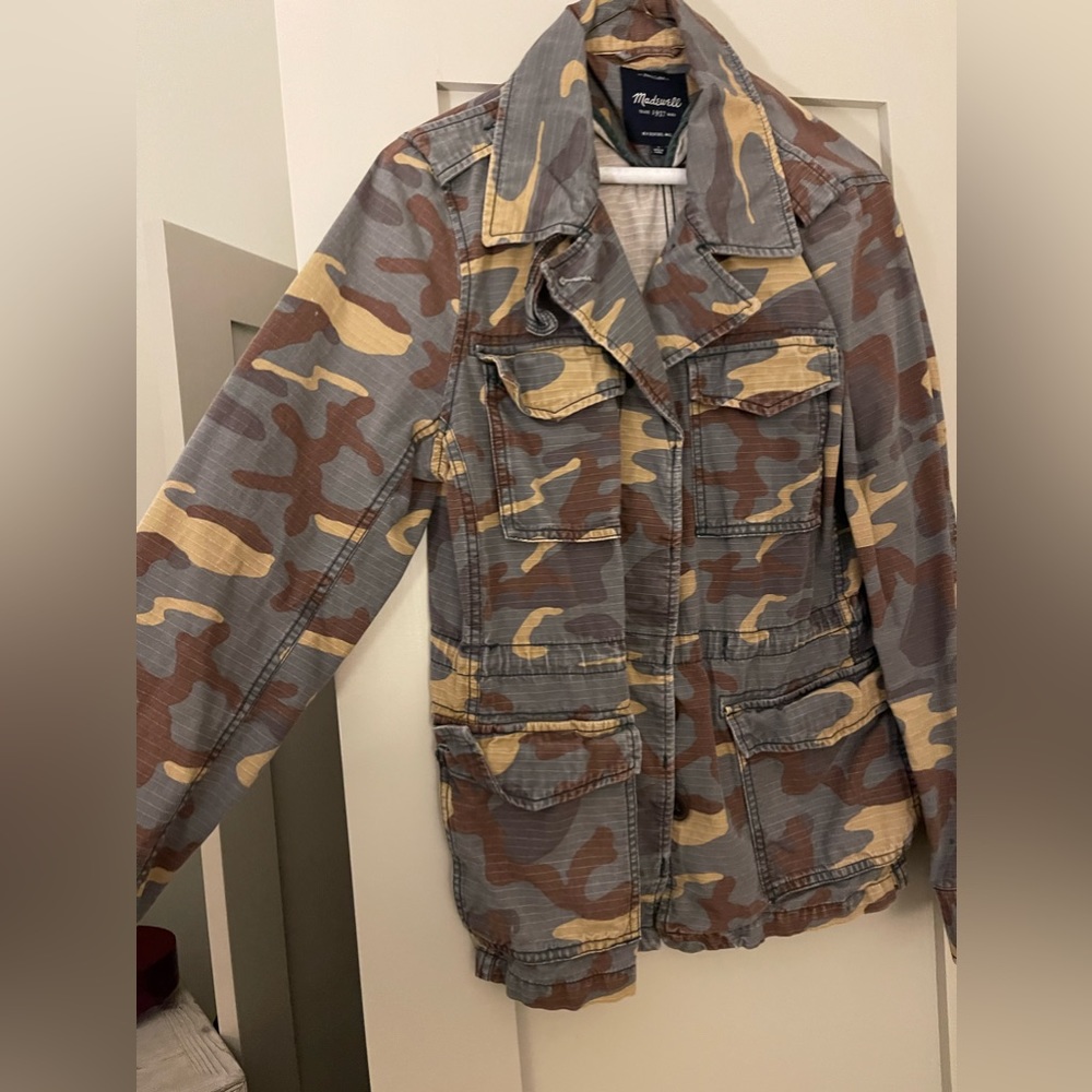 Madewell Camo Ripstop Cargo Jacket, L